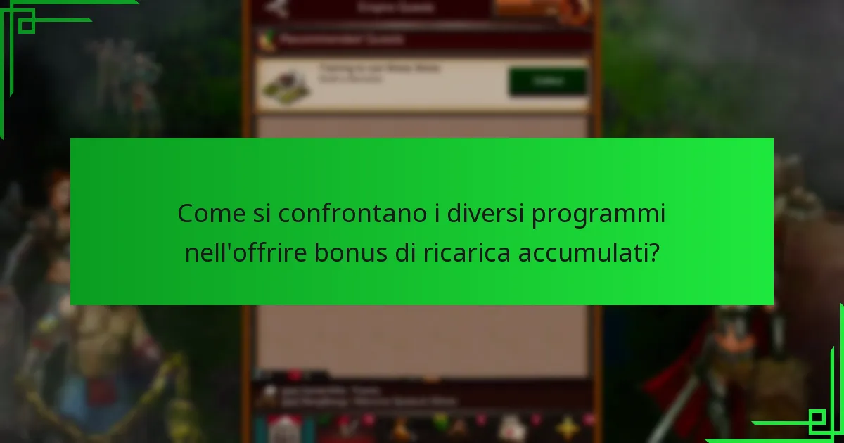 Quali sono i vantaggi dei livelli superiori nei programmi di bonus di ricarica?