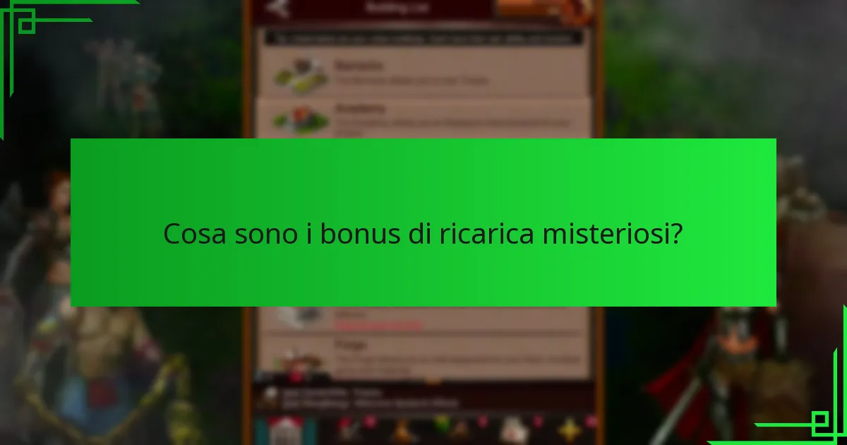 Come si confrontano i bonus di ricarica misteriosi con altri premi?