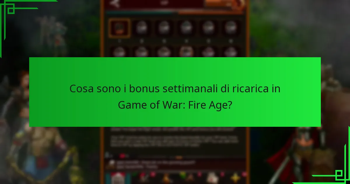 Qual è la proposta di valore della partecipazione ai bonus settimanali di ricarica?