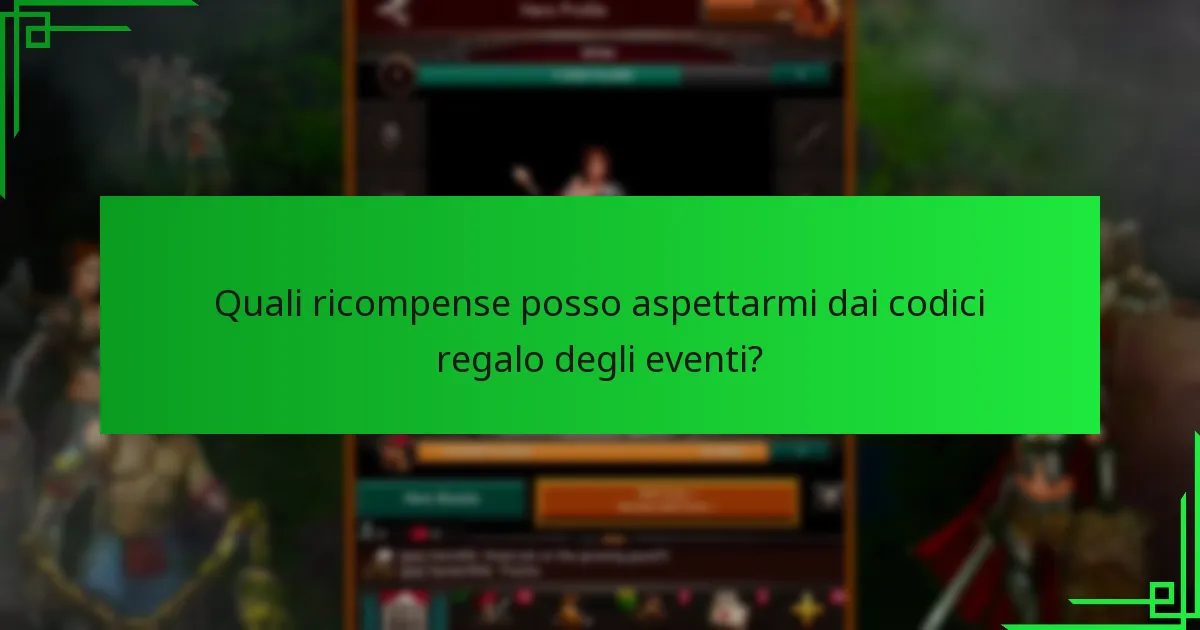 Quali eventi futuri forniscono codici regalo in Game of War: Fire Age?